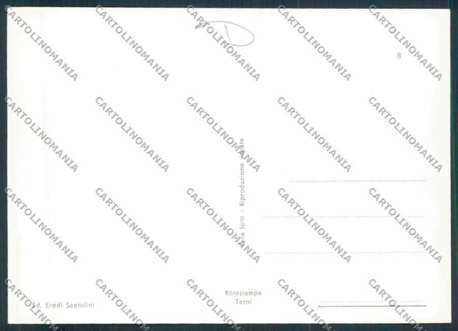 Perugia Scheggino ADESIVO Foto FG cartolina MQ1358 – retro