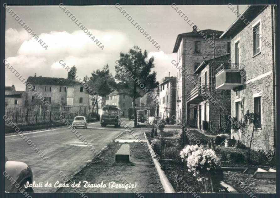 Perugia Casa Diavolo Corriera Foto FG cartolina MQ1361 – fronte