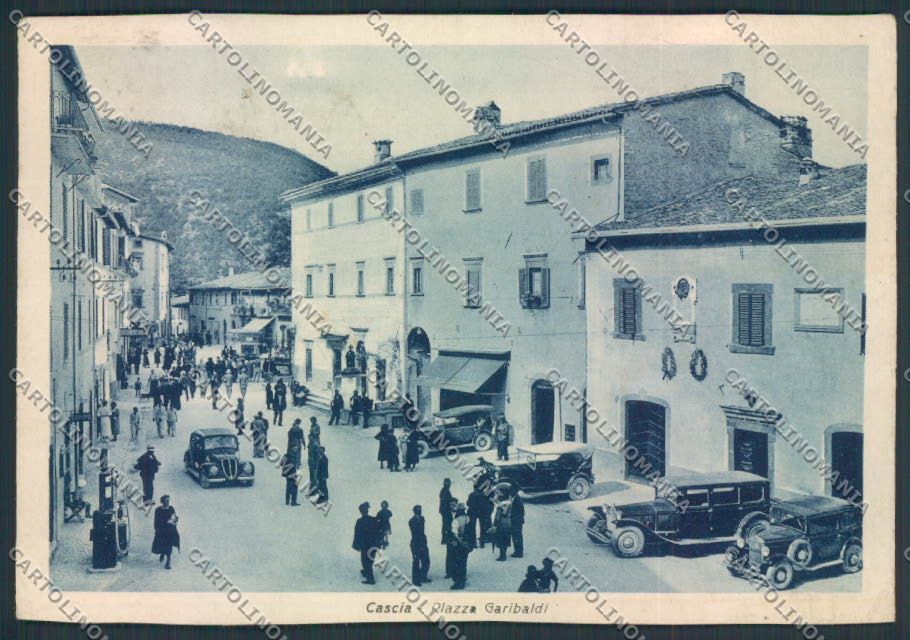Perugia Cascia PIEGHINE Auto FG cartolina MQ1365 – fronte