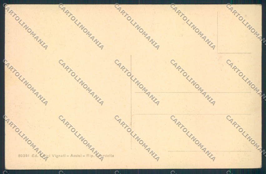 Perugia Assisi cartolina MQ1371 – retro