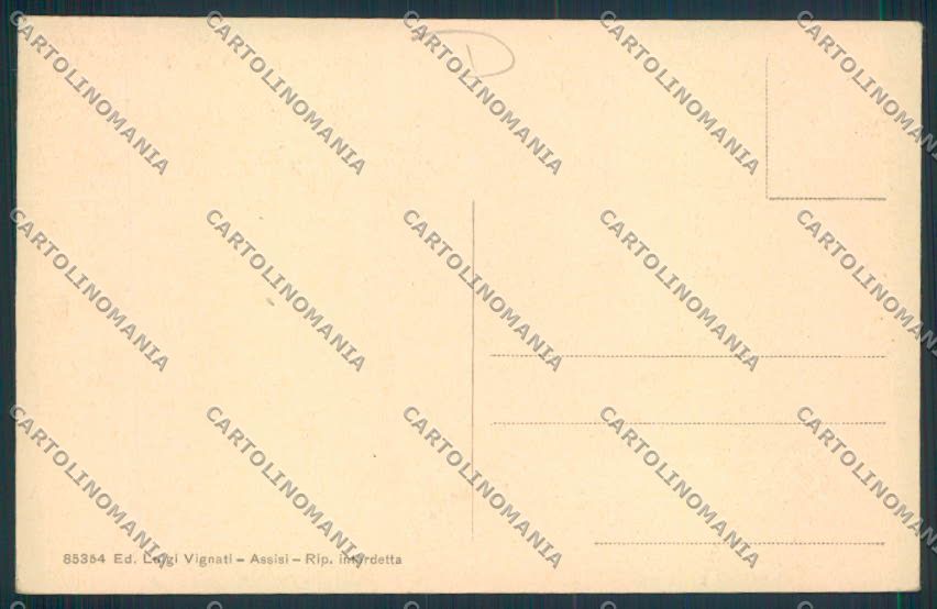 Perugia Assisi cartolina MQ1386 – retro