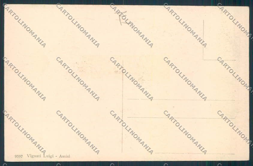 Perugia Assisi cartolina MQ1390 – retro