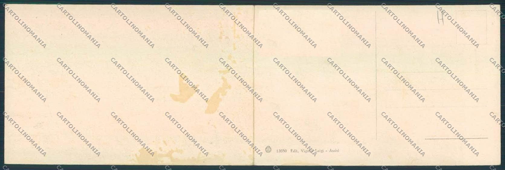 Perugia Assisi Doppia cartolina MQ1394 – retro