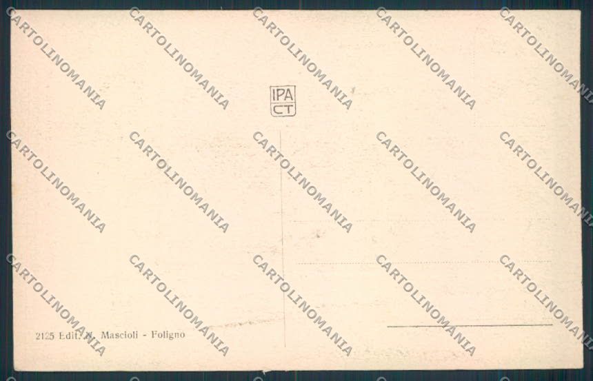 Perugia Foligno cartolina MQ1406 – retro