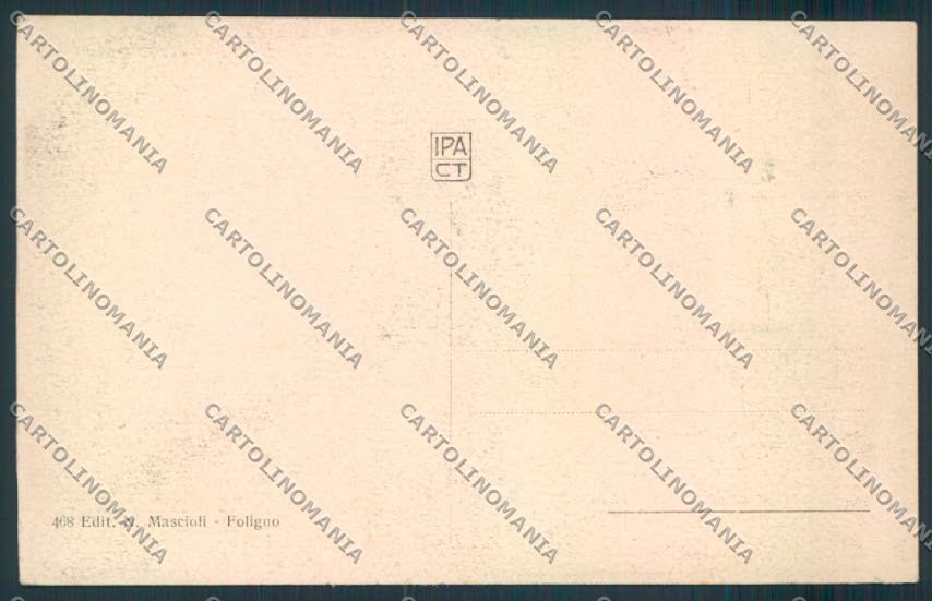 Perugia Foligno cartolina MQ1407 – retro