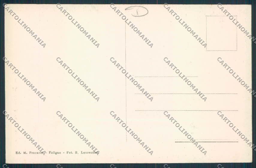 Perugia Foligno cartolina MQ1416 – retro