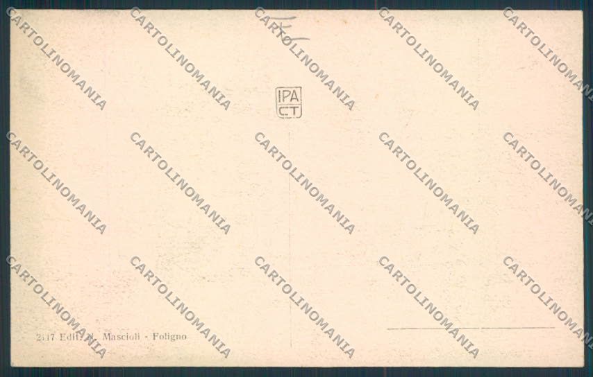 Perugia Foligno cartolina MQ1417 – retro