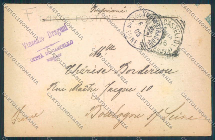Perugia Foligno cartolina MQ1422 – retro