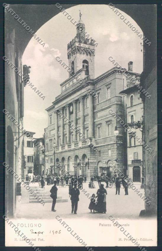 Perugia Foligno cartolina MQ1434 – fronte