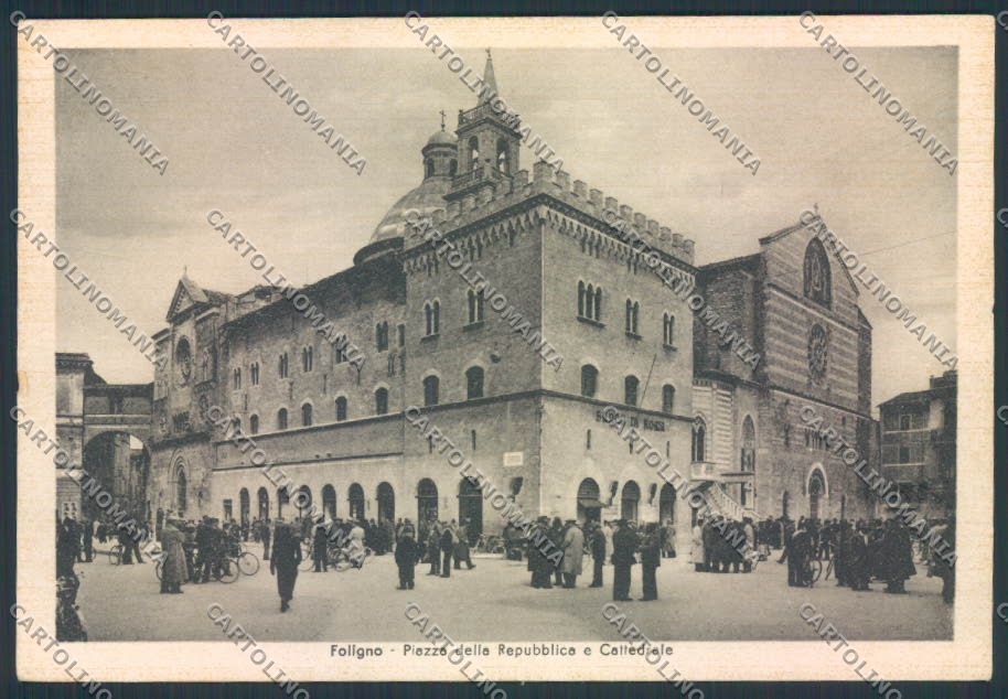 Perugia Foligno FG cartolina MQ1455 – fronte