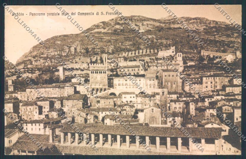 Perugia Gubbio cartolina MQ1458 – fronte