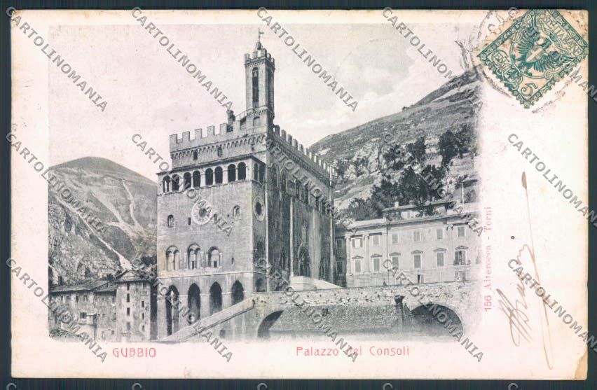 Perugia Gubbio STRAPPINO cartolina MQ1459 – fronte