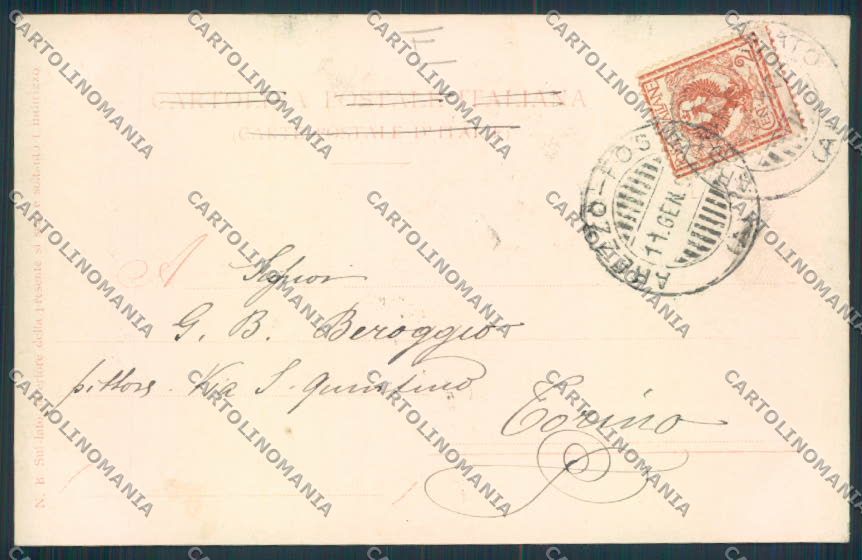 Perugia Gubbio cartolina MQ1460 – retro