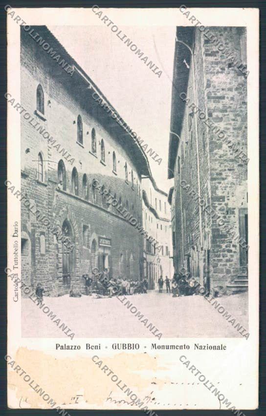 Perugia Gubbio ABRASA cartolina MQ1461 – fronte