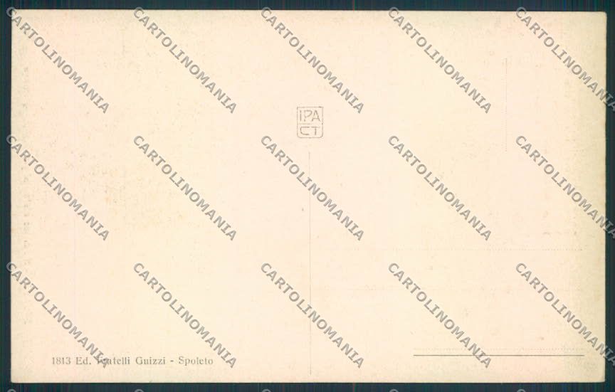 Perugia Spoleto cartolina MQ1470 – retro