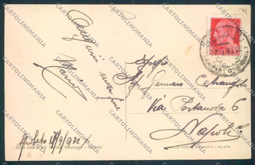 Perugia Spoleto cartolina MQ1478 – retro