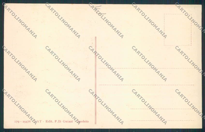 Perugia Spoleto cartolina MQ1481 – retro
