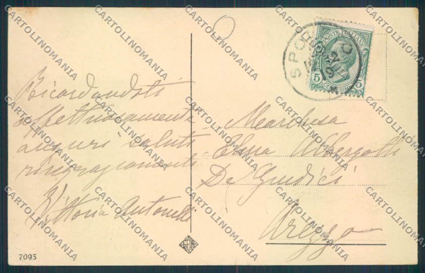 Perugia Spoleto cartolina MQ1494 – retro