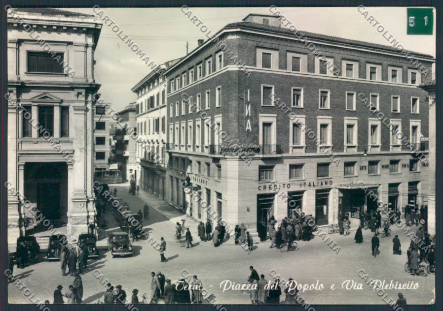 Terni Città ADESIVO COLLA Foto FG cartolina MQ1524 – fronte