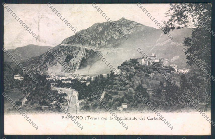 Terni Papigno cartolina MQ1537 – fronte