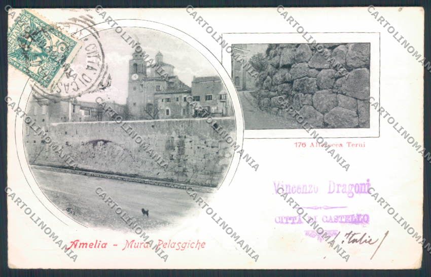 Terni Amelia cartolina MQ1540 – fronte