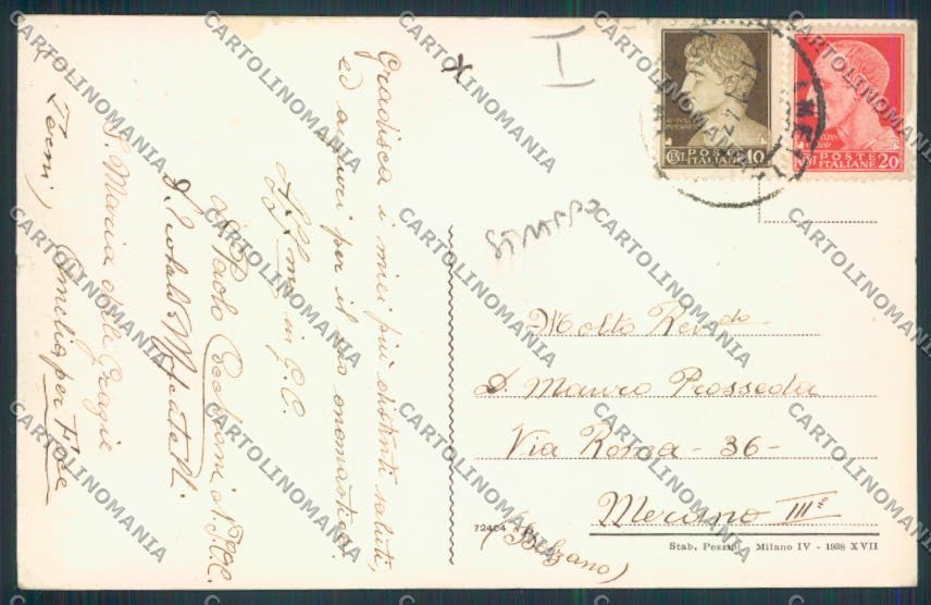 Terni Foce di Amelia STRAPPINO cartolina MQ1545 – retro