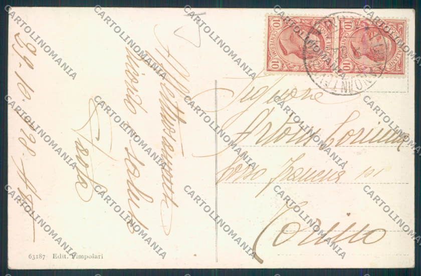 Terni Lugnano Teverina Saluti da cartolina MQ1551 – retro