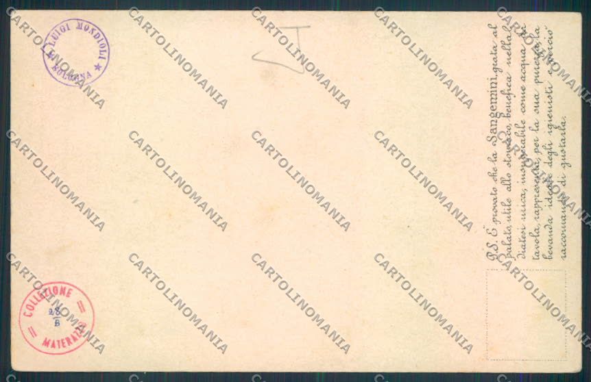 Terni Sangemini Gruss cartolina MQ1552 – retro