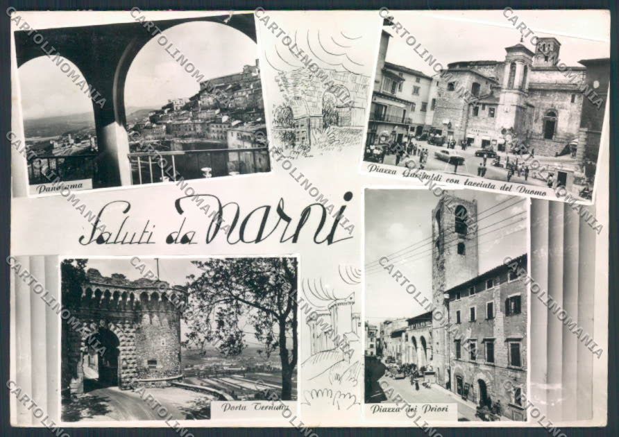 Terni Narni Farmacia PIEGA Foto FG cartolina MQ1576 – fronte