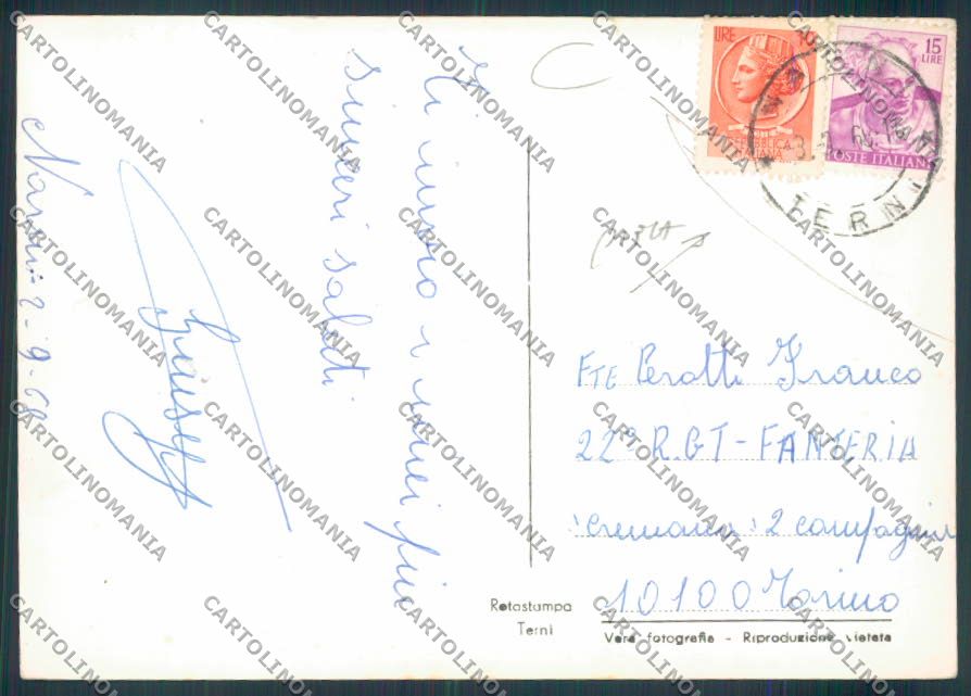 Terni Narni Farmacia PIEGA Foto FG cartolina MQ1576 – retro
