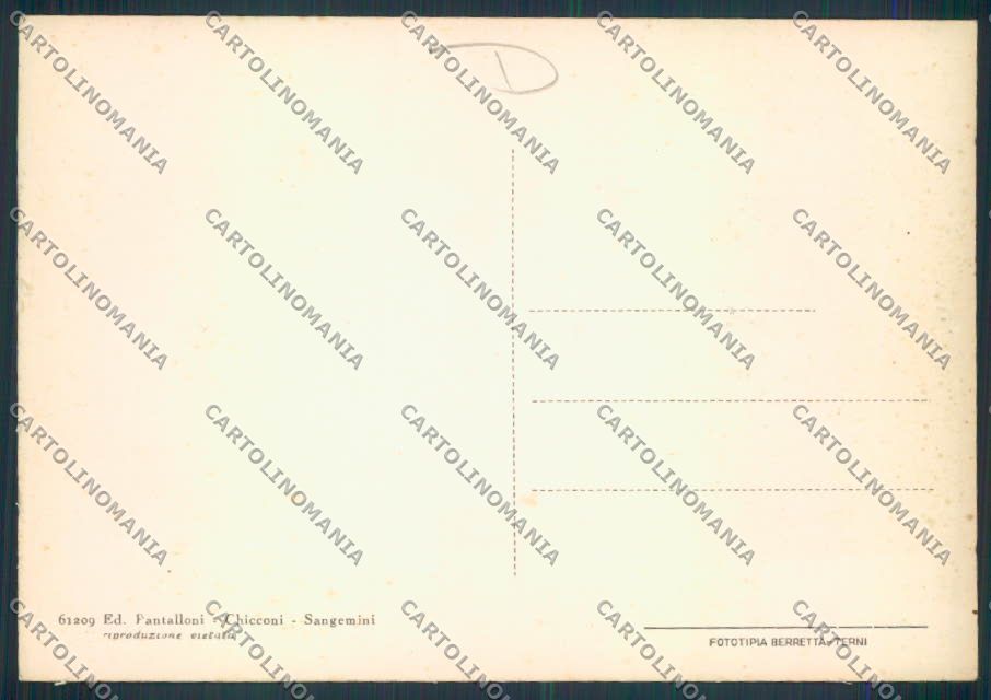 Terni Sangemini FG cartolina MQ1585 – retro