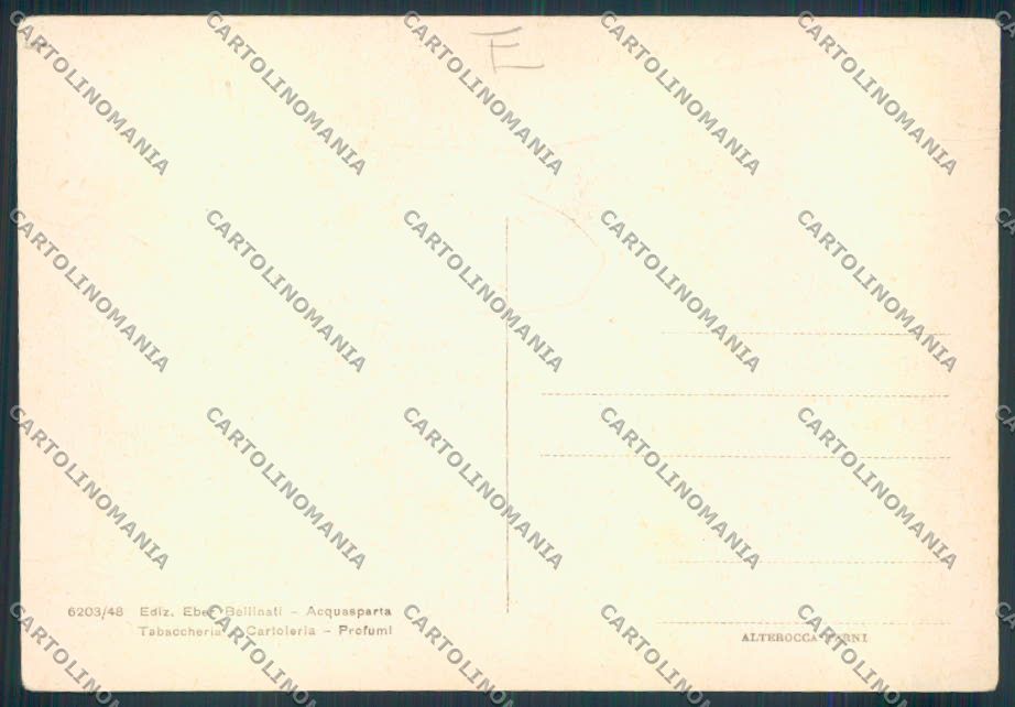 Terni Acquasparta FG cartolina MQ1591 – retro