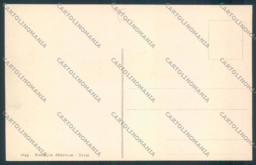 Terni Orvieto cartolina MQ1601 – retro