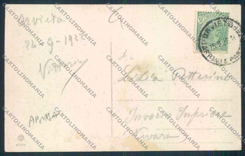 Terni Orvieto ABRASA cartolina MQ1607 – retro