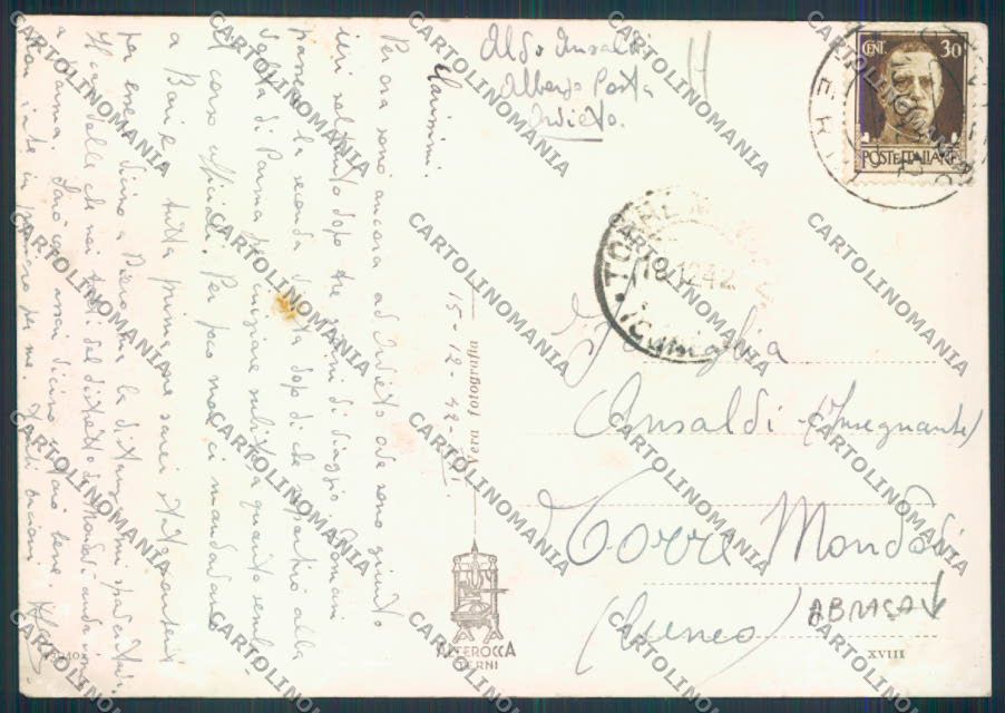 Terni Orvieto Foto FG cartolina MQ1639 – retro