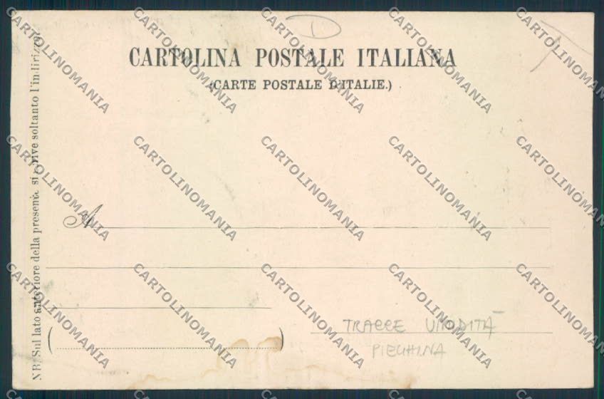 Rimini Città TRACCE UMIDO PIEGHINA cartolina MQ1643 – retro