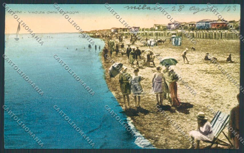 Rimini Città PIEGHE cartolina MQ1670 – fronte