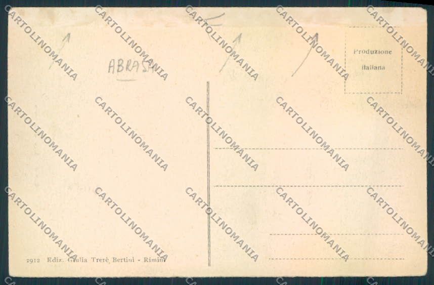 Rimini Città ABRASA cartolina MQ1677 – retro