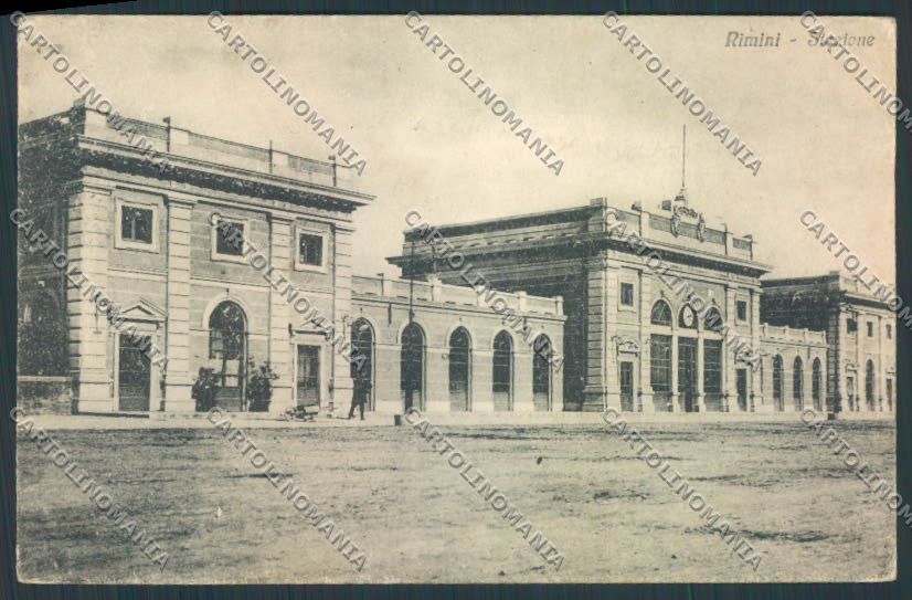 Rimini Città Stazione cartolina MQ1691 – fronte