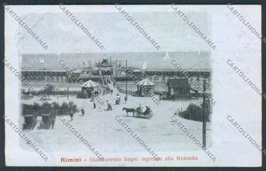Rimini Città PIEGHINE cartolina MQ1700 – fronte