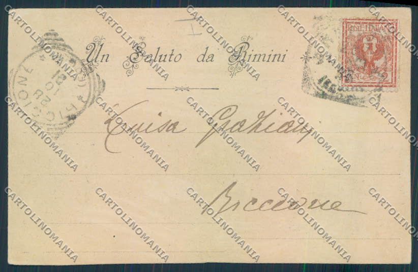 Rimini Città cartolina MQ1715 – retro