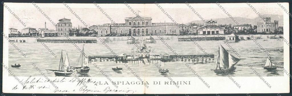 Rimini Città Doppia cartolina MQ1722 – fronte