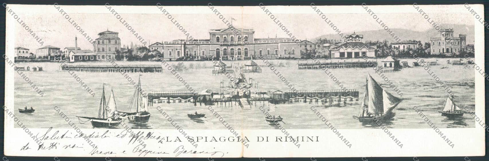 Rimini Città Doppia cartolina MQ1722 – fronte