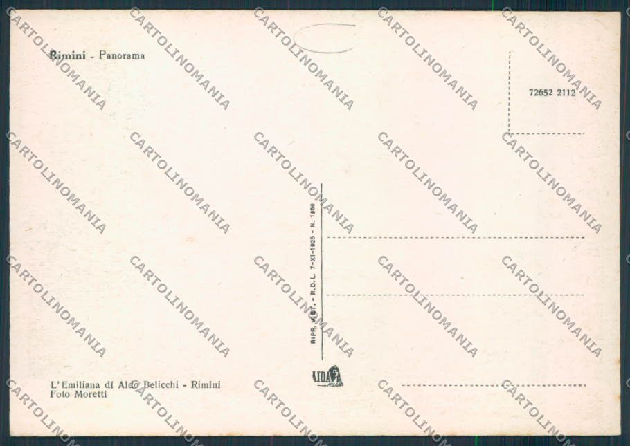 Rimini Città FG cartolina MQ1752 – retro