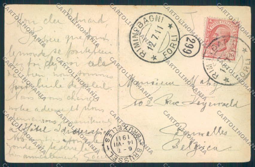 Rimini Città Saluti da cartolina MQ1773 – retro