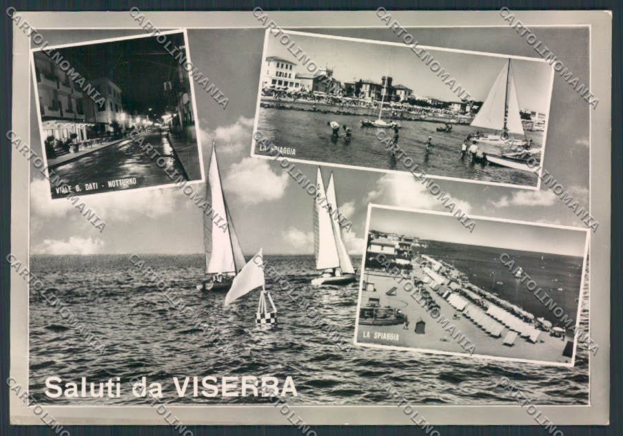Rimini Viserba Saluti da Foto FG cartolina MQ1808 – fronte