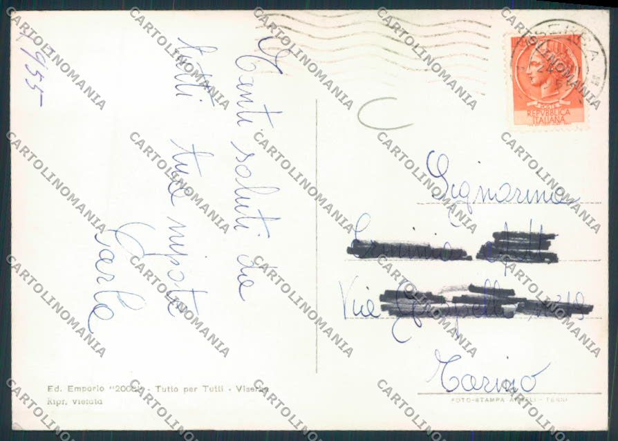Rimini Viserba Saluti da Foto FG cartolina MQ1810 – retro