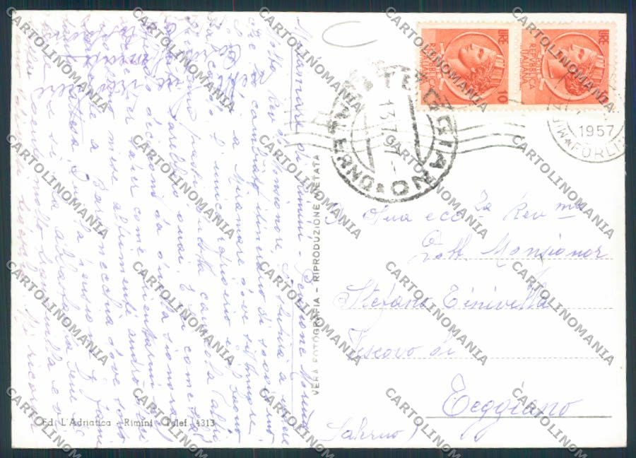 Rimini Miramare di Foto FG cartolina MQ1812 – retro