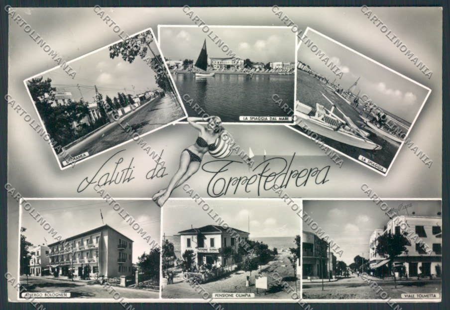 Rimini Torre Pedrera Saluti da Foto FG cartolina MQ1818 – fronte
