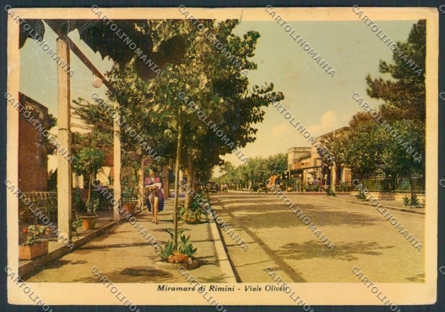 Rimini Miramare di PIEGHE FG cartolina MQ1820 – fronte